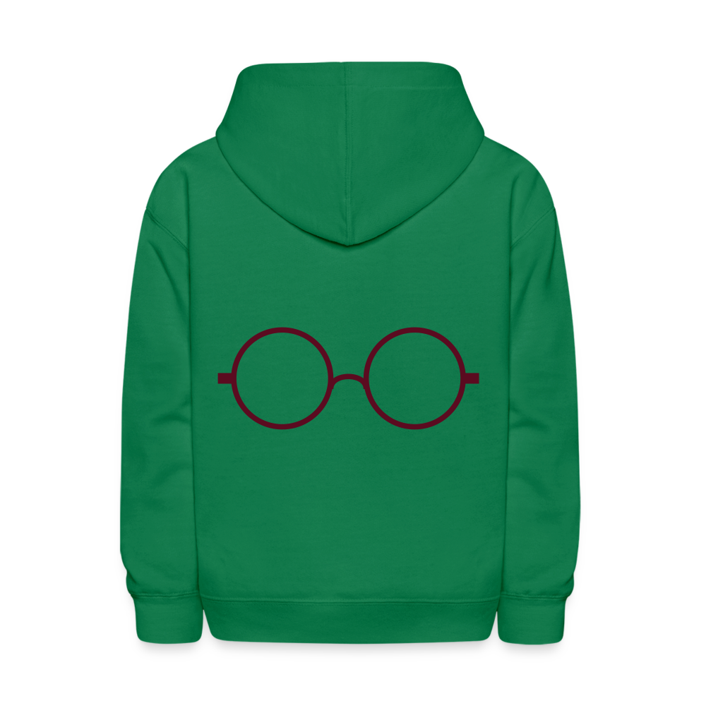 Kids' Hoodie- Harry Potter Spects Hoodie- - kelly green