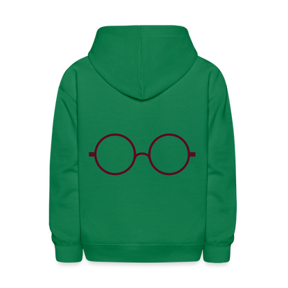 Kids' Hoodie- Harry Potter Spects Hoodie- - kelly green