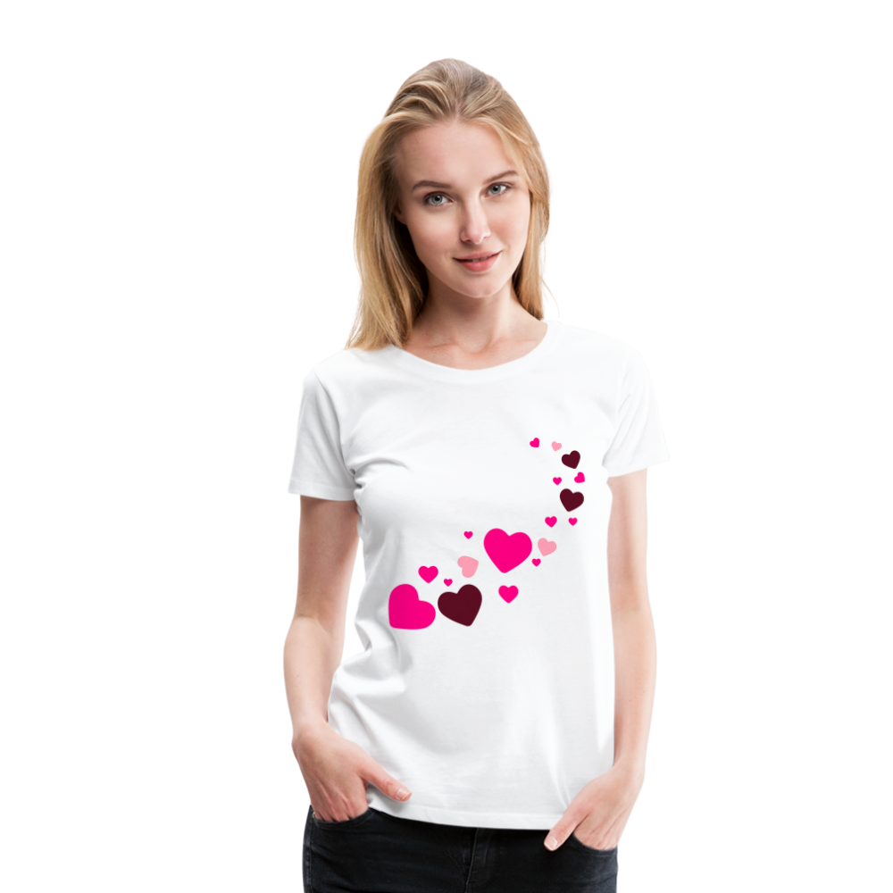 Magic Hearts | Women’s Premium T-Shirt - white