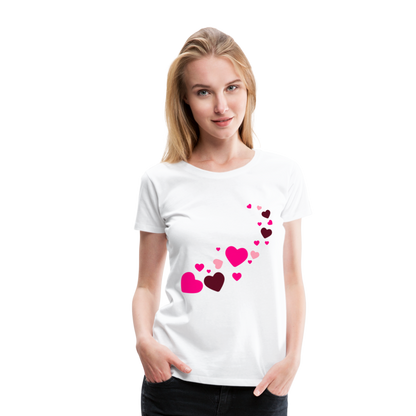 Magic Hearts | Women’s Premium T-Shirt - white