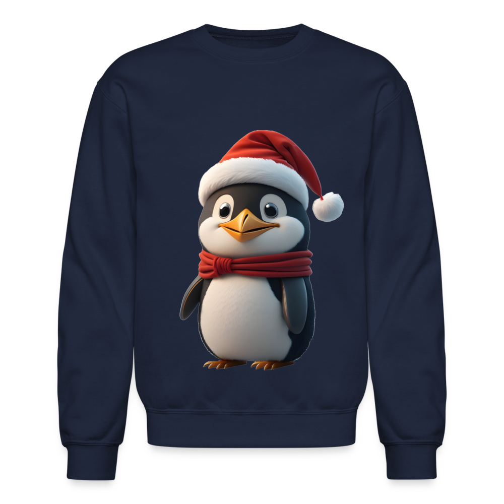 Unisex Crewneck Sweatshirt | Penguim | Chritmas | Holiday - navy