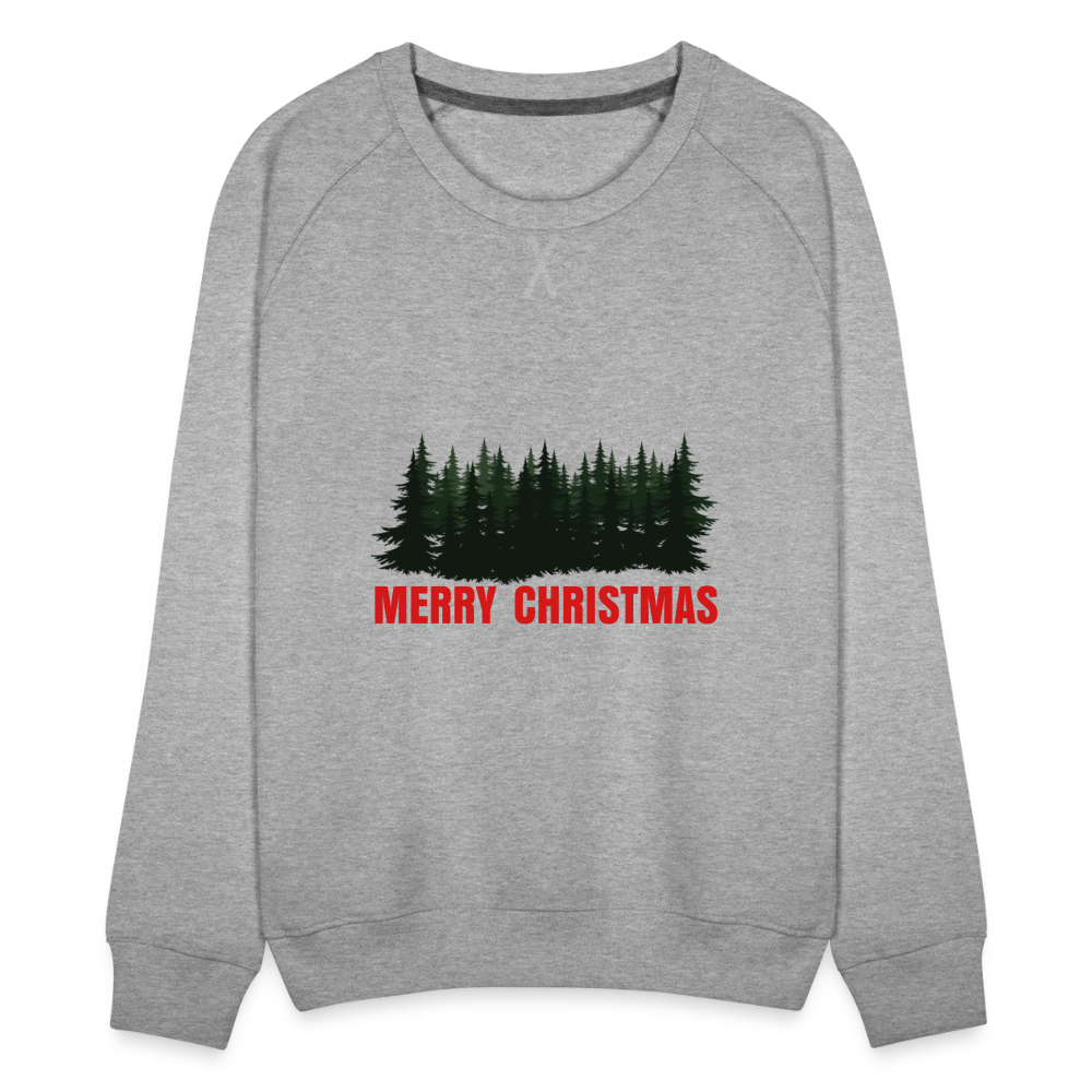 Merry Christmas Women’s Premium Sweatshirt - heather grey