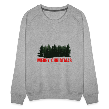 Merry Christmas Women’s Premium Sweatshirt - heather grey