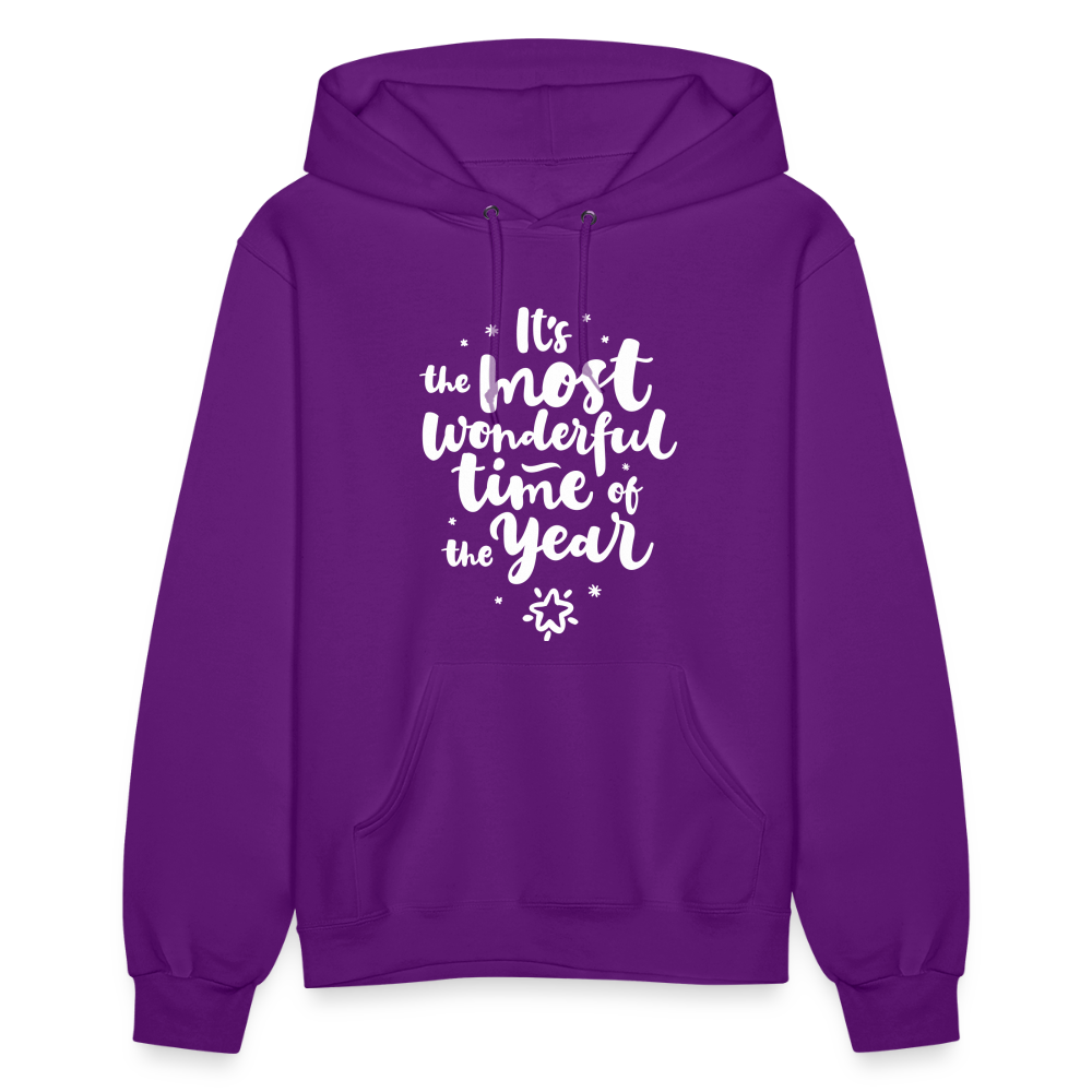 Christmas Hoodies for Her | It's the most wonderful time of the Year |Women's Hoodie - purple