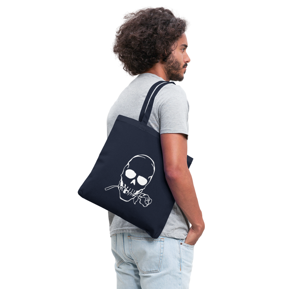 Aesthetic Skeleton Tote Bag – Bold, Chic, and Unique*- Tote Bag - navy