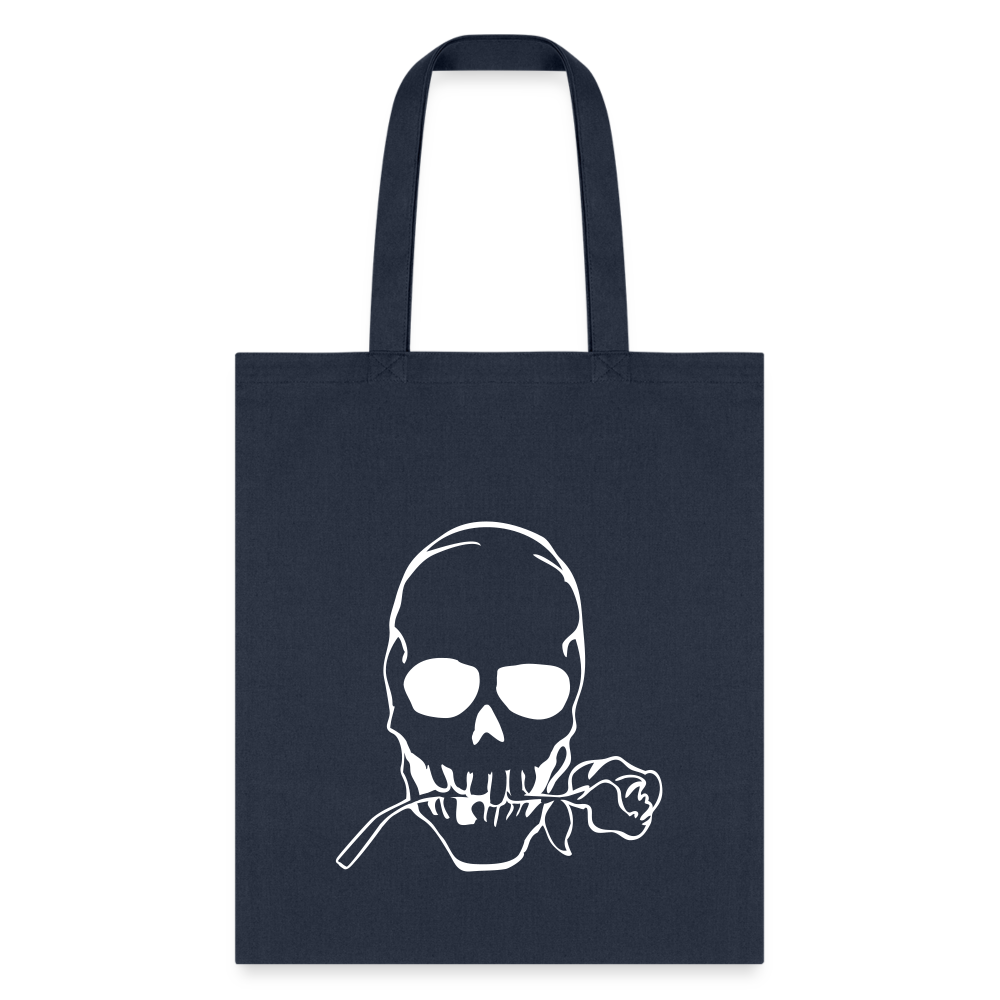 Aesthetic Skeleton Tote Bag – Bold, Chic, and Unique*- Tote Bag - navy