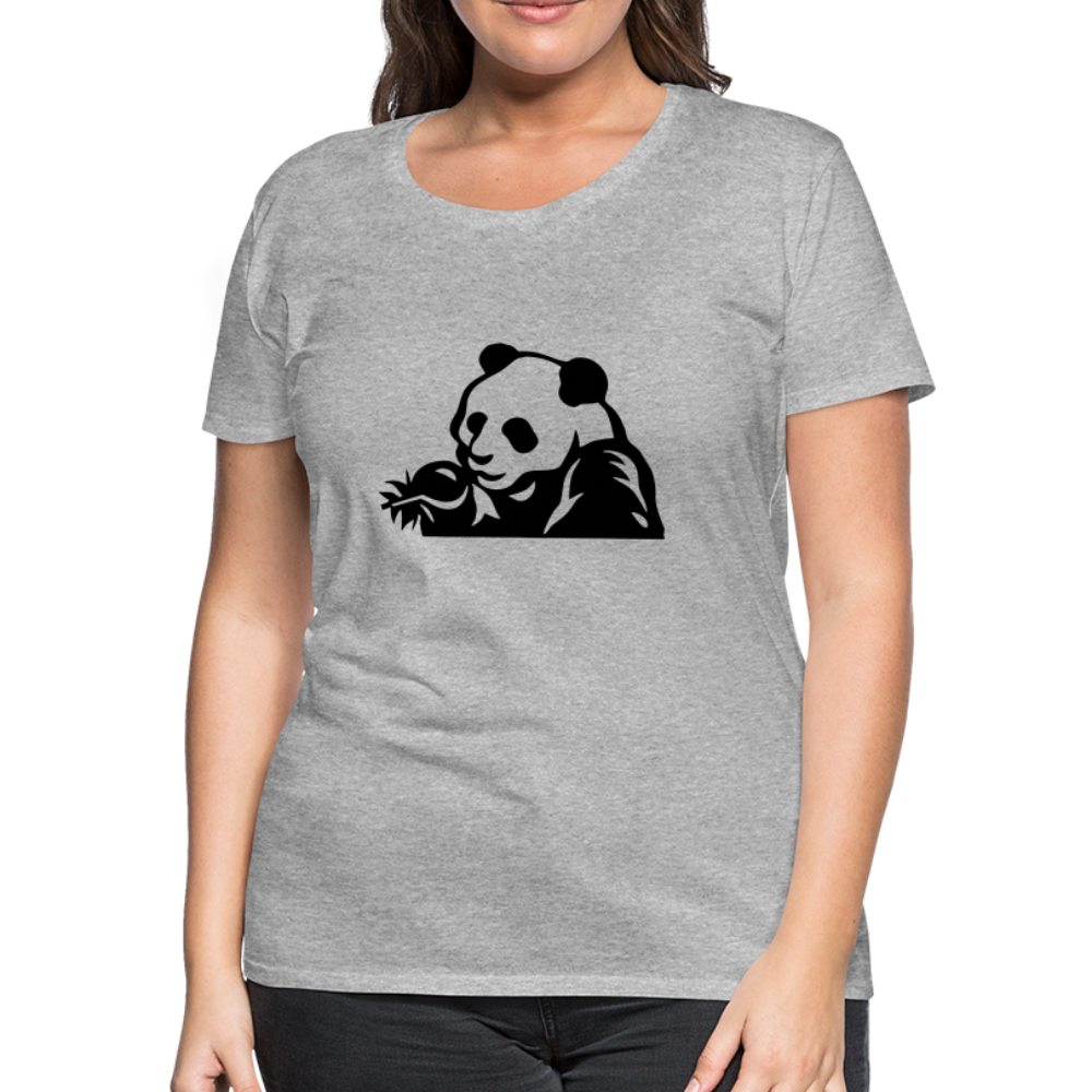 Panda Design T-Shirts for Women | Women’s Premium T-Shirt - heather gray