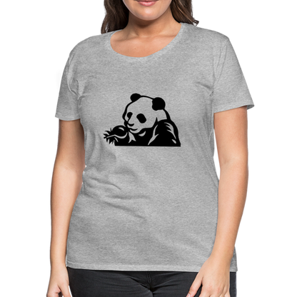 Panda Design T-Shirts for Women | Women’s Premium T-Shirt - heather gray