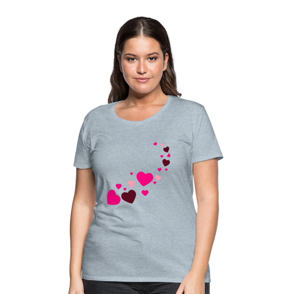 Magic Hearts | Women’s Premium T-Shirt - heather ice blue