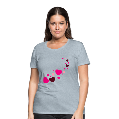 Magic Hearts | Women’s Premium T-Shirt - heather ice blue