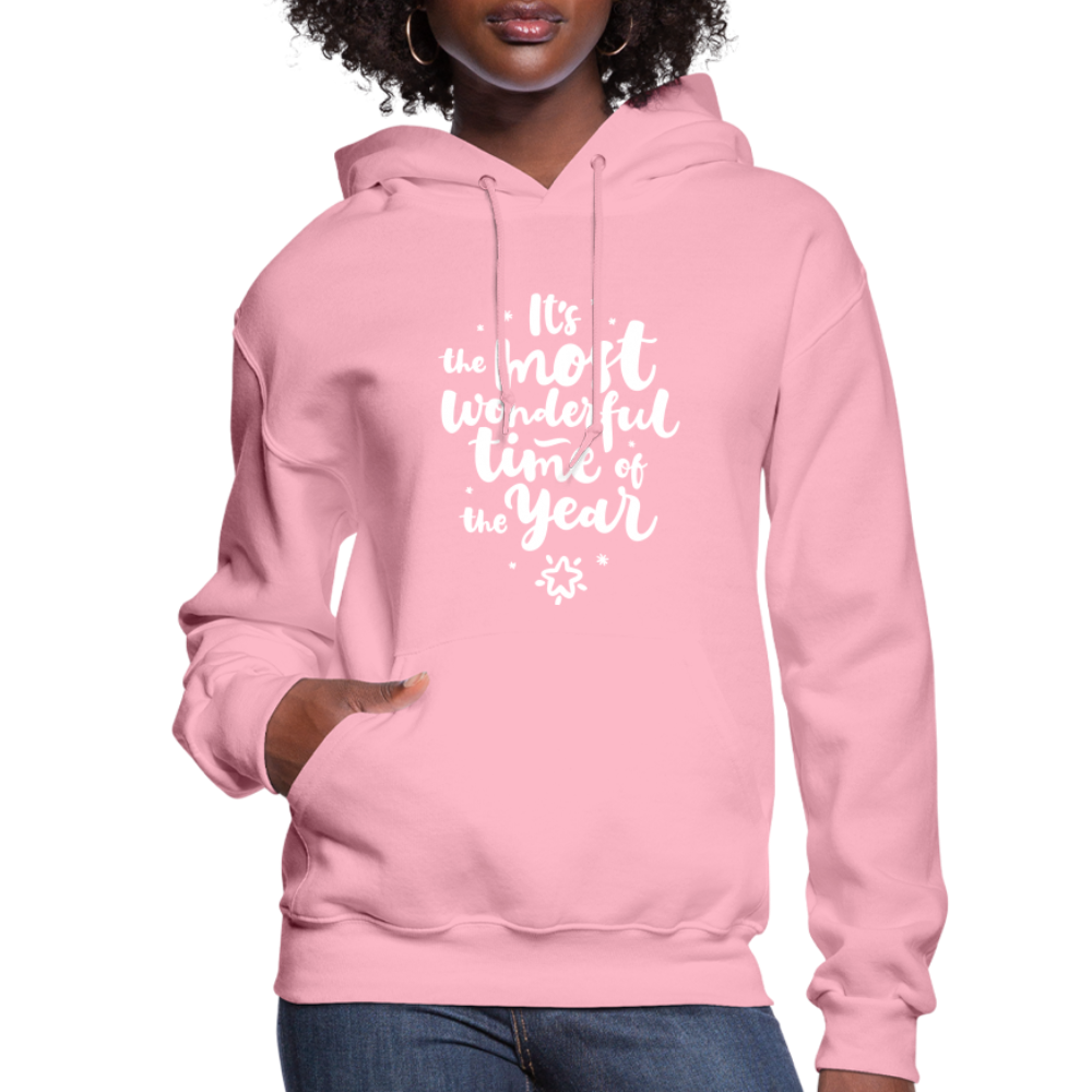 Christmas Hoodies for Her | It's the most wonderful time of the Year |Women's Hoodie - classic pink