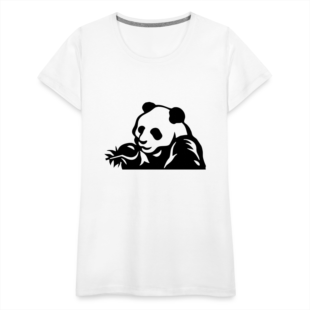 Panda Design T-Shirts for Women | Women’s Premium T-Shirt - white