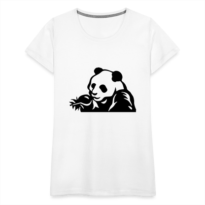 Panda Design T-Shirts for Women | Women’s Premium T-Shirt - white