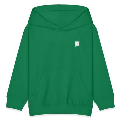 Kids' Hoodie-  "King No. 1" Back Print - kelly green