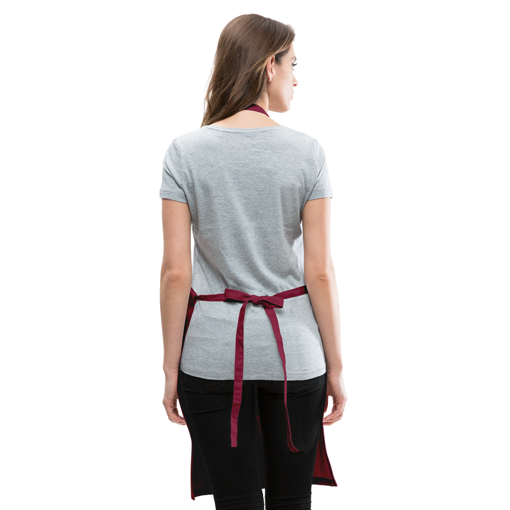 Happy Thanksgiving Apron | Adjustable Apron - burgundy