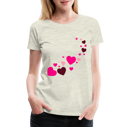 Magic Hearts | Women’s Premium T-Shirt - heather oatmeal