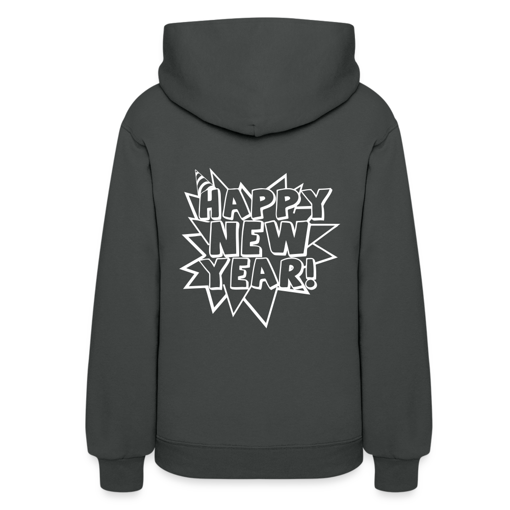 Happy New Year Women's Hoodie | Women's Hoodie - asphalt