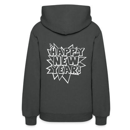 Happy New Year Women's Hoodie | Women's Hoodie - asphalt