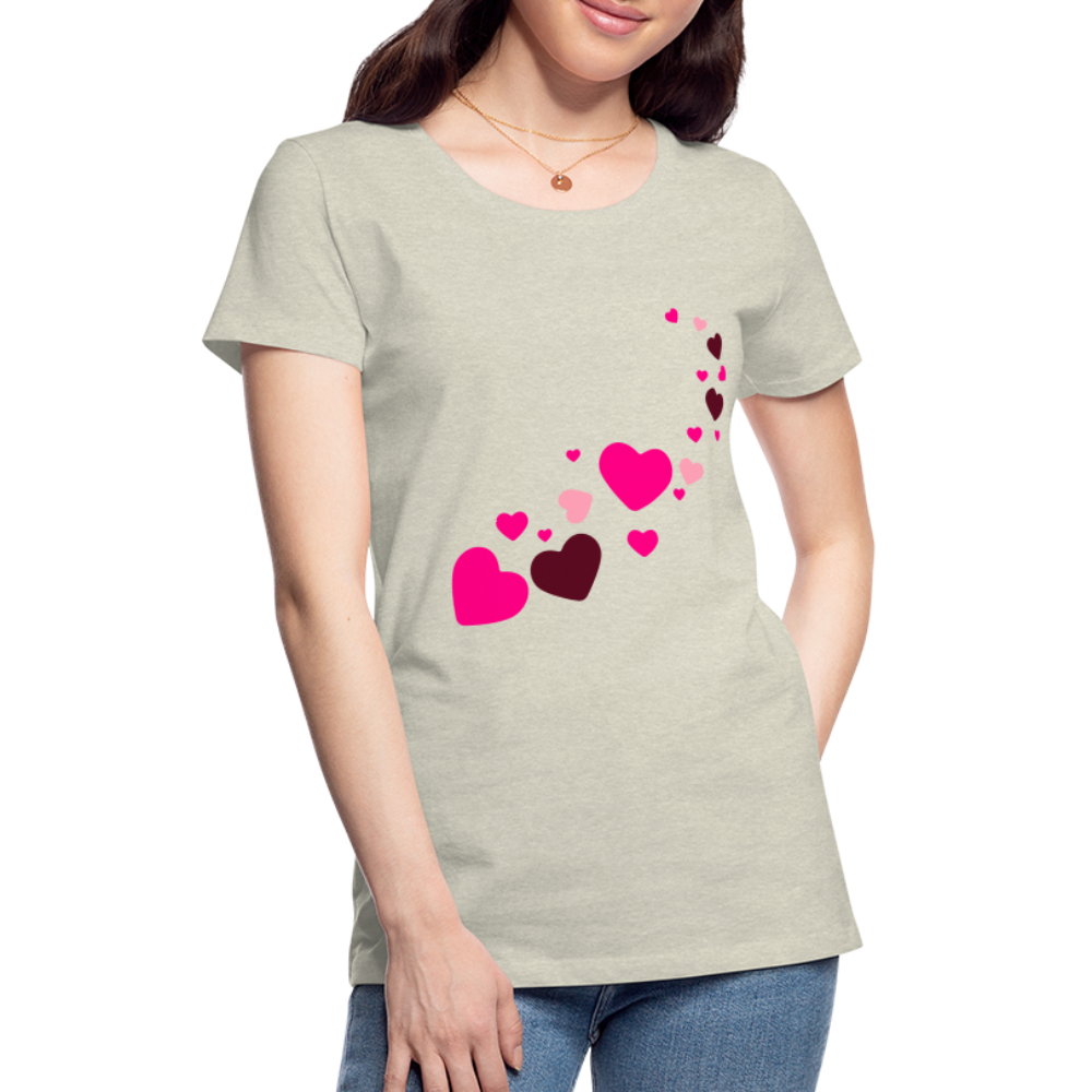 Magic Hearts | Women’s Premium T-Shirt - heather oatmeal