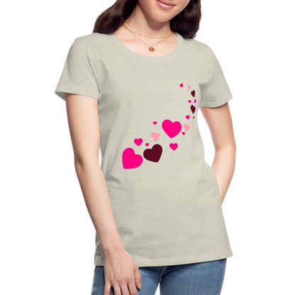 Magic Hearts | Women’s Premium T-Shirt - heather oatmeal