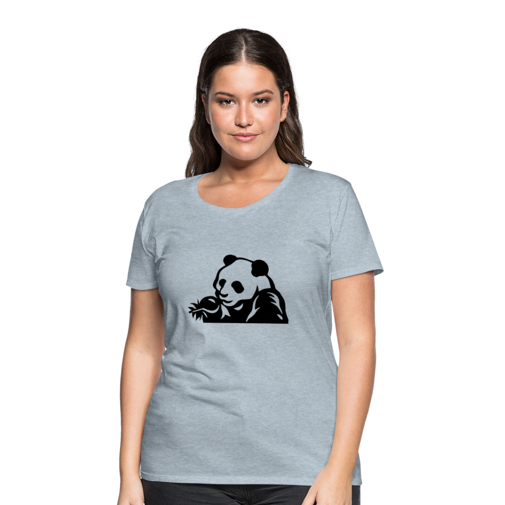 Panda Design T-Shirts for Women | Women’s Premium T-Shirt - heather ice blue