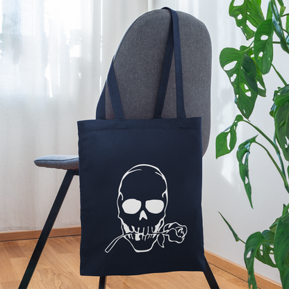 Aesthetic Skeleton Tote Bag – Bold, Chic, and Unique*- Tote Bag - navy