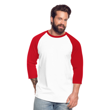 Baseball T-Shirt– Timeless Style & Comfort - white/red