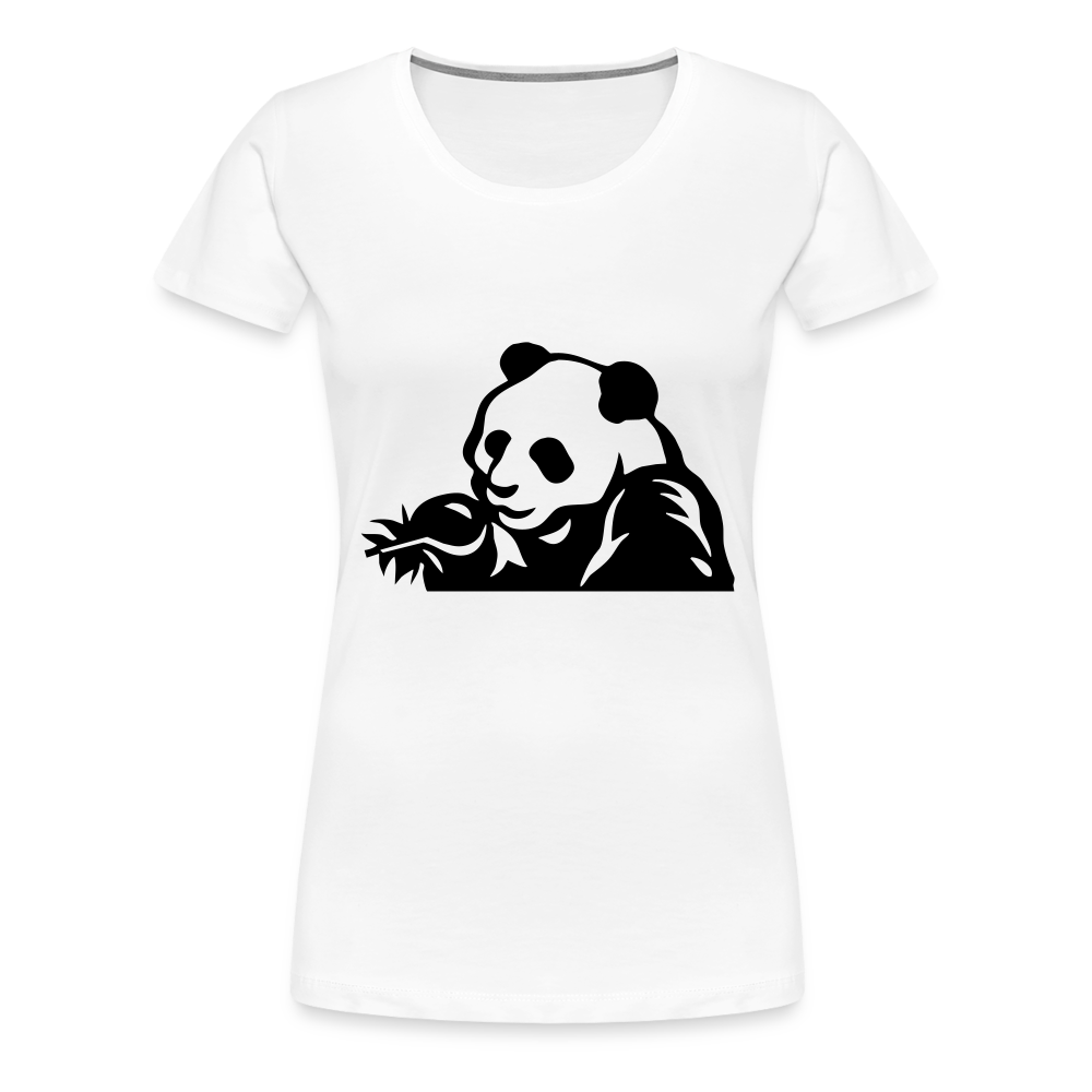 Panda Design T-Shirts for Women | Women’s Premium T-Shirt - white