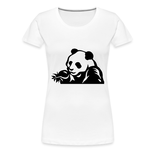 Panda Design T-Shirts for Women | Women’s Premium T-Shirt - white