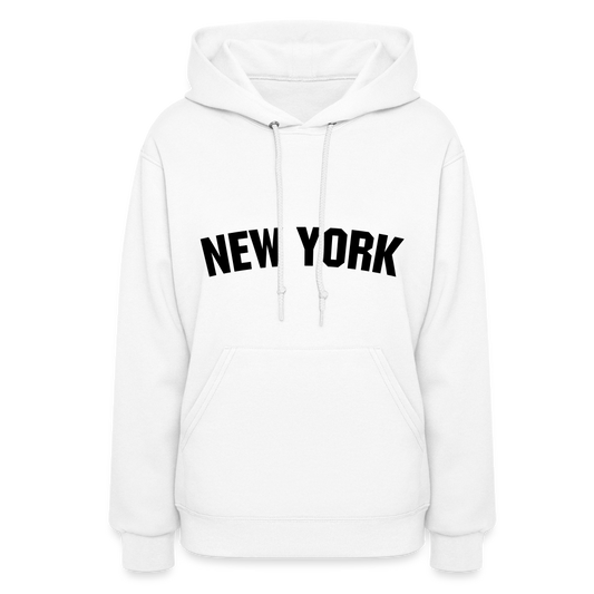 New York Design Hoodies For Her | Women's Hoodie - white