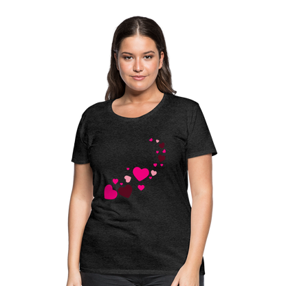 Magic Hearts | Women’s Premium T-Shirt - charcoal grey