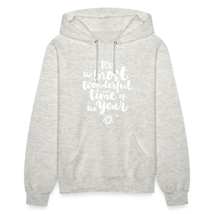 Christmas Hoodies for Her | It's the most wonderful time of the Year |Women's Hoodie - heather oatmeal