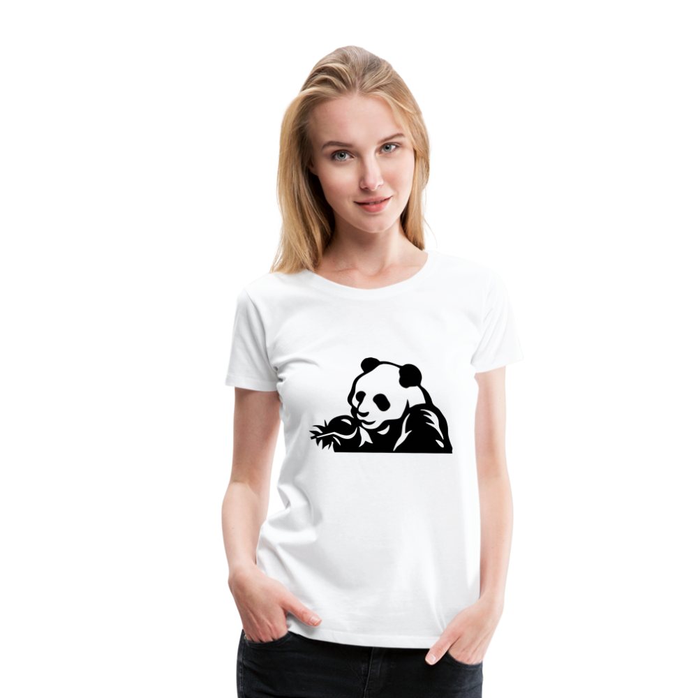 Panda Design T-Shirts for Women | Women’s Premium T-Shirt - white