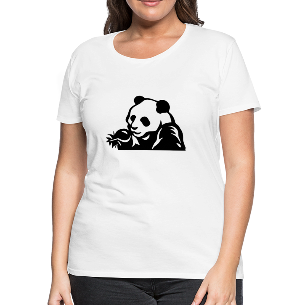 Panda Design T-Shirts for Women | Women’s Premium T-Shirt - white