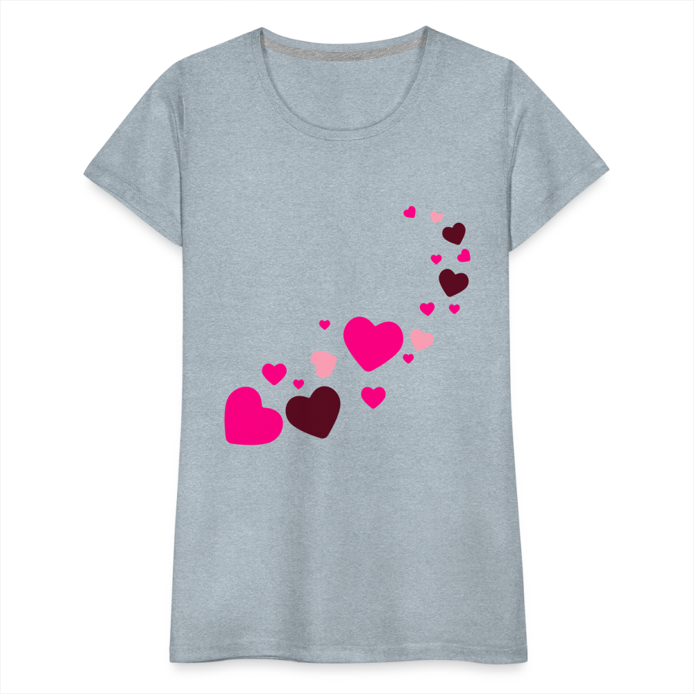 Magic Hearts | Women’s Premium T-Shirt - heather ice blue