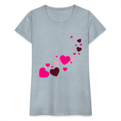 Magic Hearts | Women’s Premium T-Shirt - heather ice blue