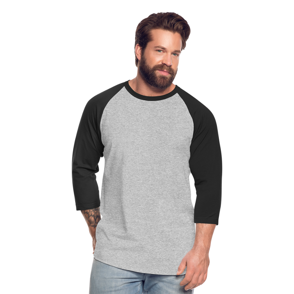 Baseball T-Shirt– Timeless Style & Comfort - heather gray/black