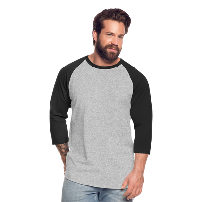 Baseball T-Shirt– Timeless Style & Comfort - heather gray/black