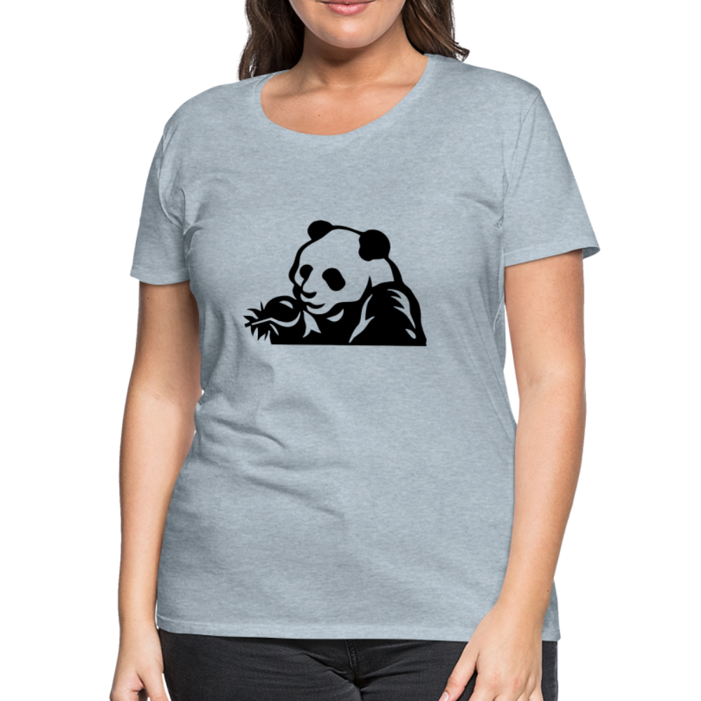 Panda Design T-Shirts for Women | Women’s Premium T-Shirt - heather ice blue