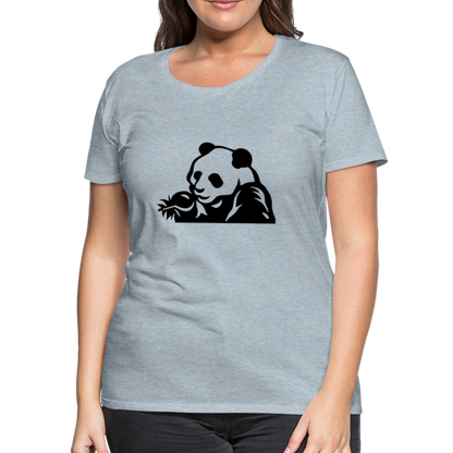 Panda Design T-Shirts for Women | Women’s Premium T-Shirt - heather ice blue