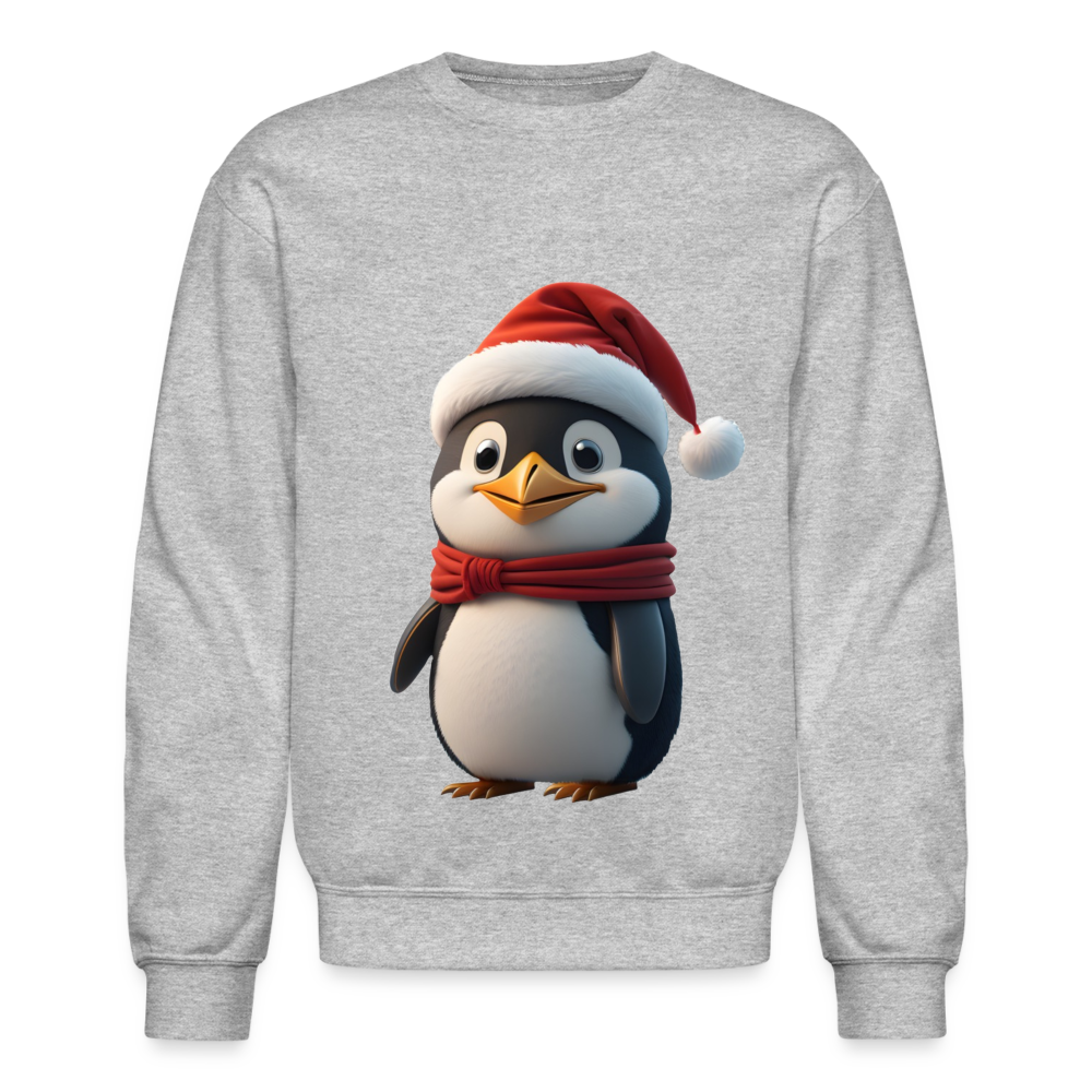 Unisex Crewneck Sweatshirt | Penguim | Chritmas | Holiday - heather gray