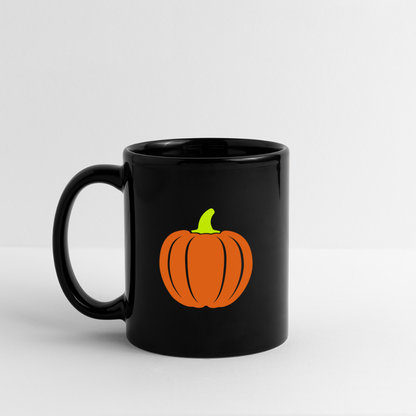 Thanksgiving pumpkin black Full Color Mug - black