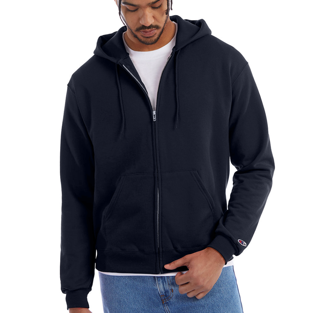 Champion Unisex Full Zip Hoodie – Classic Comfort & Everyday Style - navy