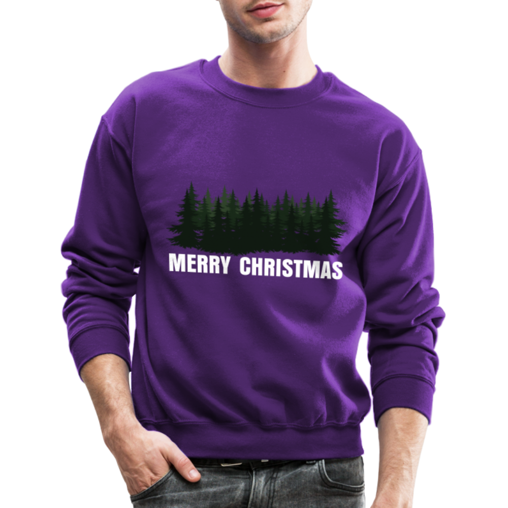 Merry Christmas Sweatshirt for Women | Merry Christmas Sweatshirt for Men | Crewneck Sweatshirt - purple