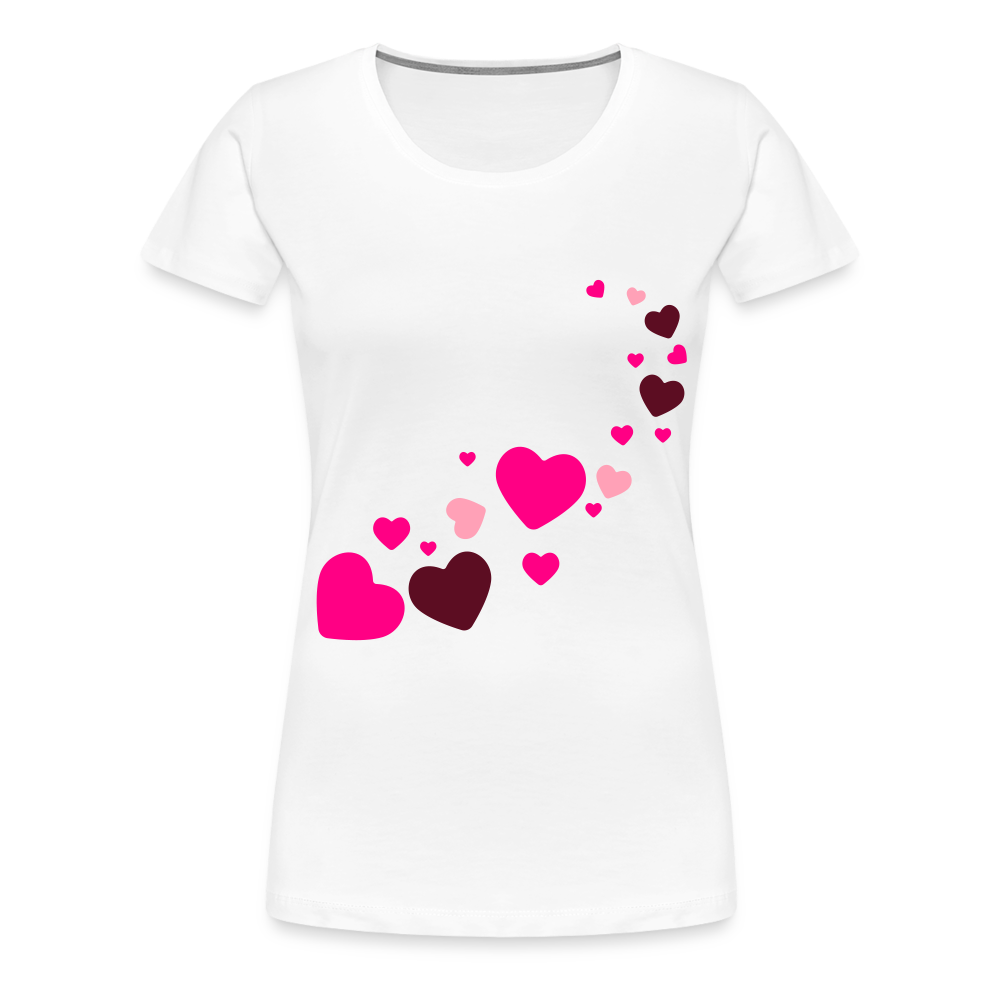 Magic Hearts | Women’s Premium T-Shirt - white