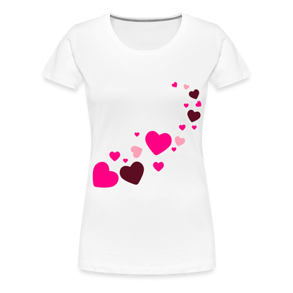 Magic Hearts | Women’s Premium T-Shirt - white