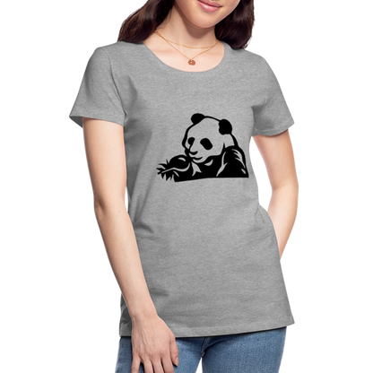 Panda Design T-Shirts for Women | Women’s Premium T-Shirt - heather gray