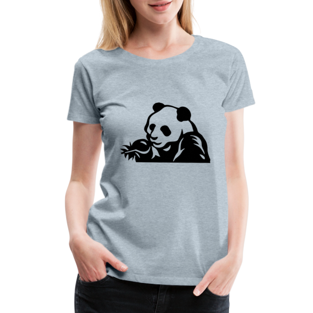 Panda Design T-Shirts for Women | Women’s Premium T-Shirt - heather ice blue