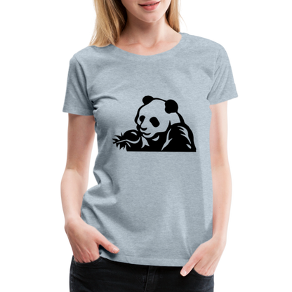 Panda Design T-Shirts for Women | Women’s Premium T-Shirt - heather ice blue