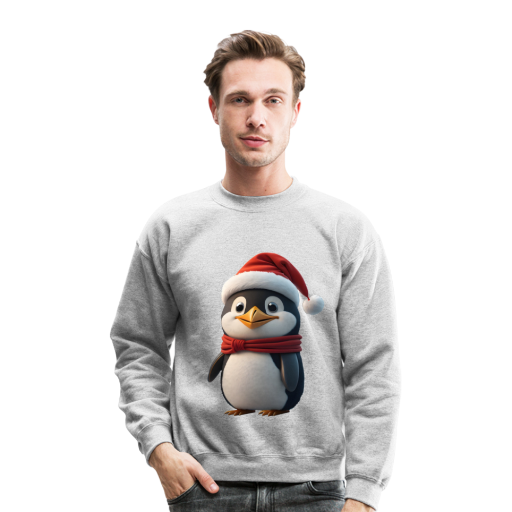 Unisex Crewneck Sweatshirt | Penguim | Chritmas | Holiday - heather gray